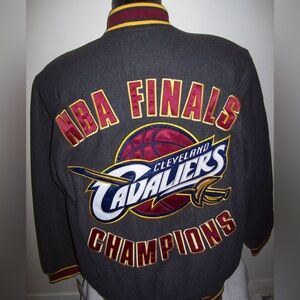 CLEVELAND CAVALIERS JACKET CAVS NBA FINALS CHAMPIONSHIP Wool